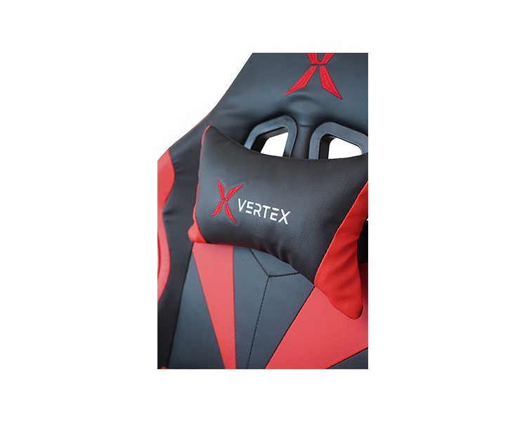 Gaming Chair: Vertex Gemu Gaming Chair Black & Red PVC